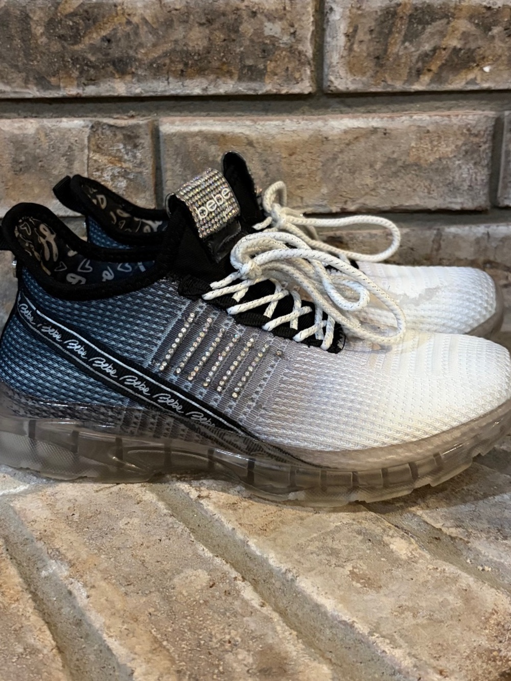 Girls Bebe Rhinestone Sneakers